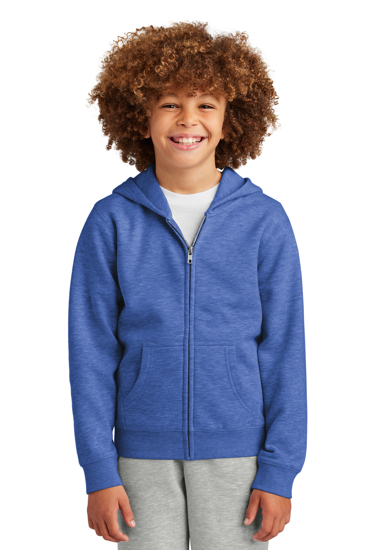 District DT6102Y Youth V.I.T. Fleece Full-Zip Hoodie