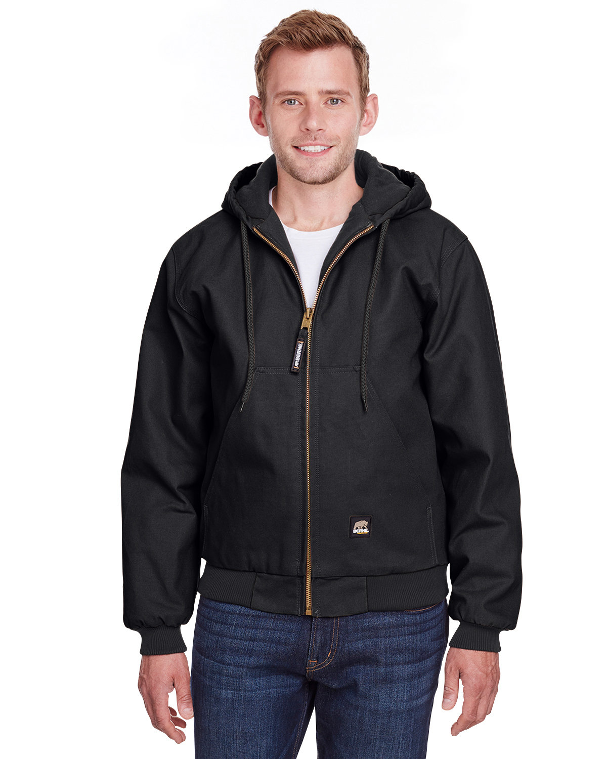 Berne HJ51T Men's Tall Highland Washed Cotton Duck Hooded Jacket