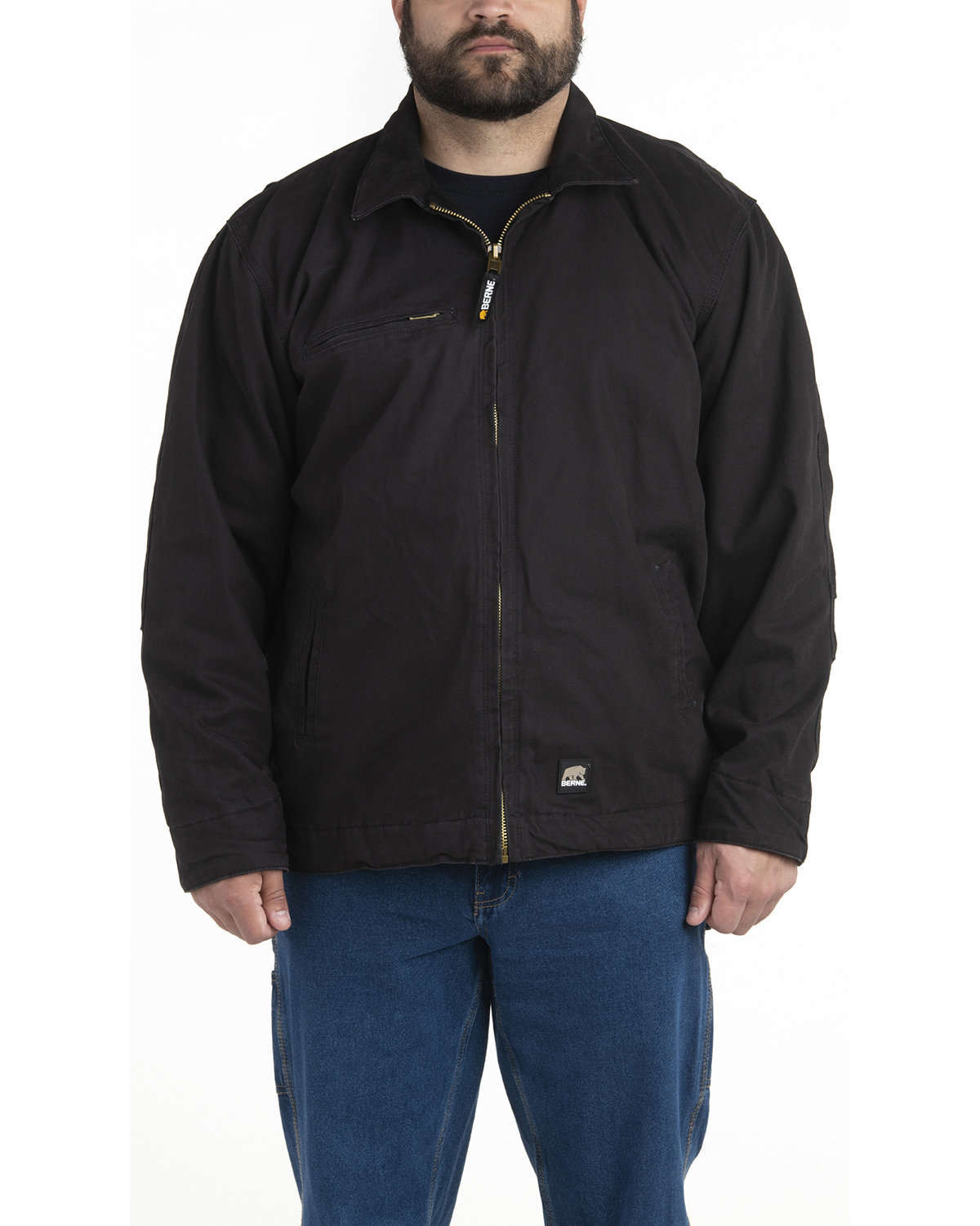 Berne J374 Men's Highland Washed Gasoline Jacket