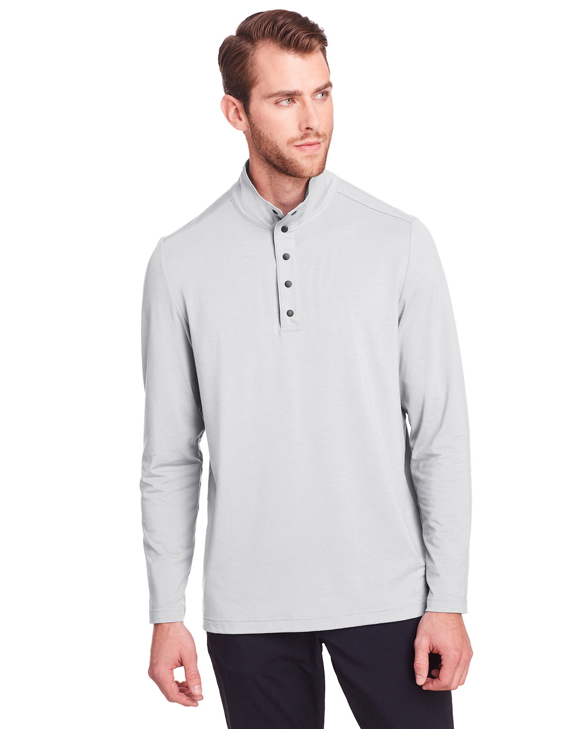 North End NE400 Men's JAQ Snap-Up Stretch Performance Pullover