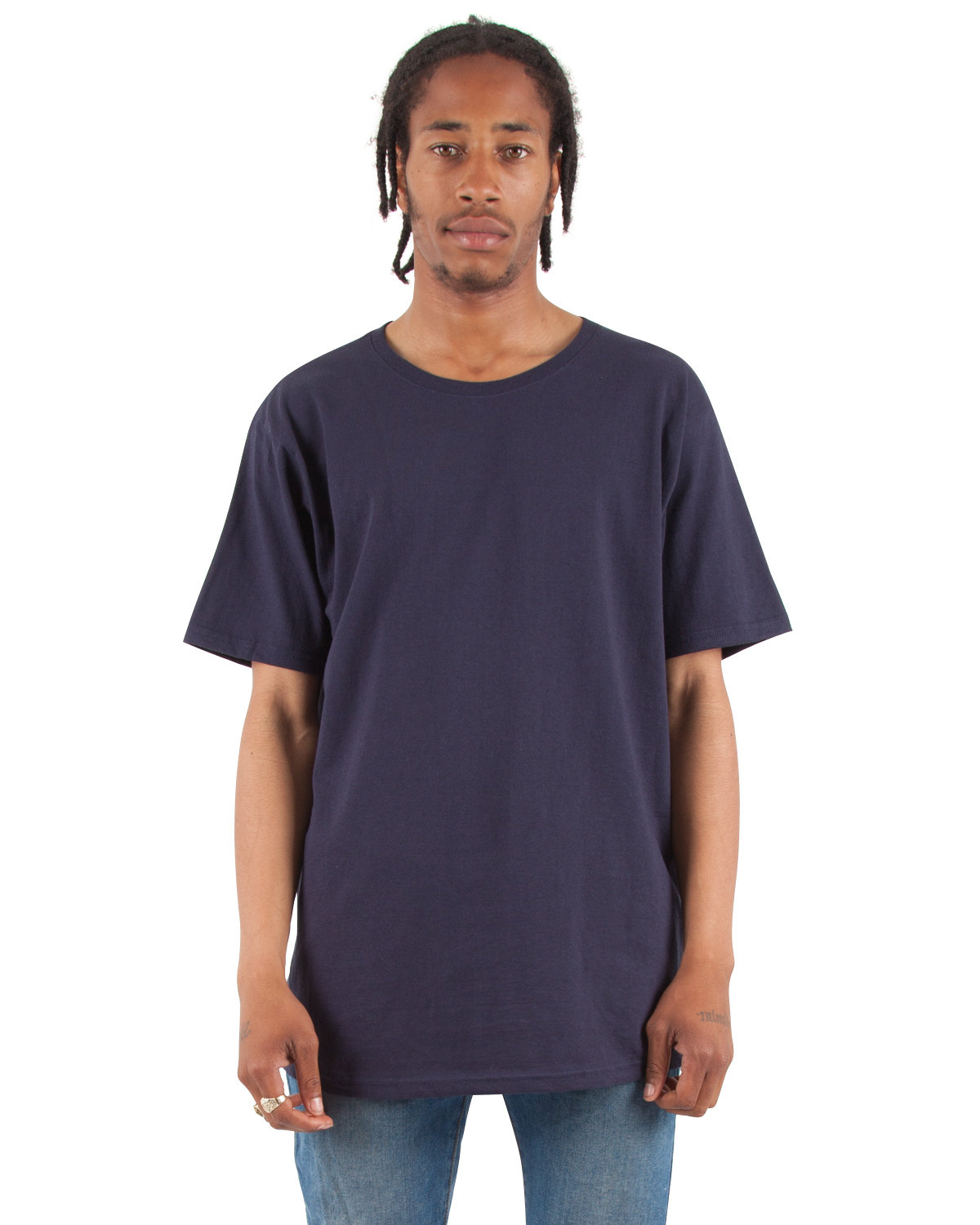 Shaka Wear SHCLT Adult 6 oz. Curved Hem Long T-Shirt