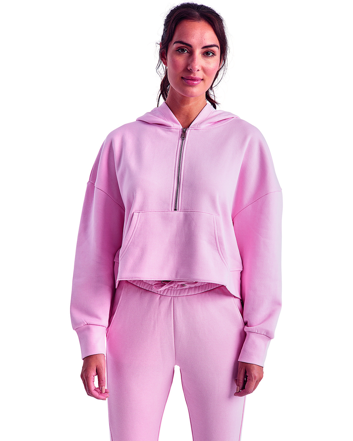 TriDri TD077 Women's Alice Half-Zip Hooded Sweatshirt